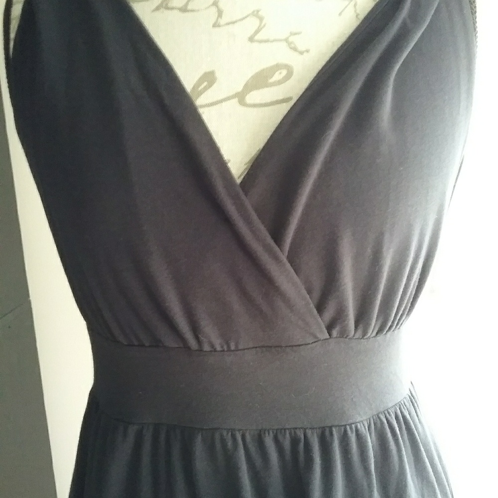 Black maxi dress